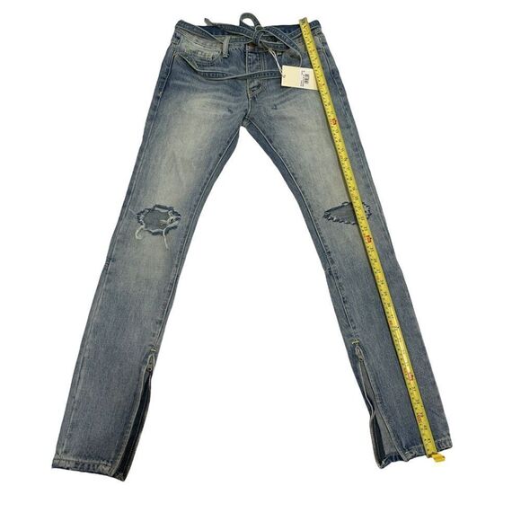 Mnml skinny ankle zipped distressed jeans - Picture 10 of 13